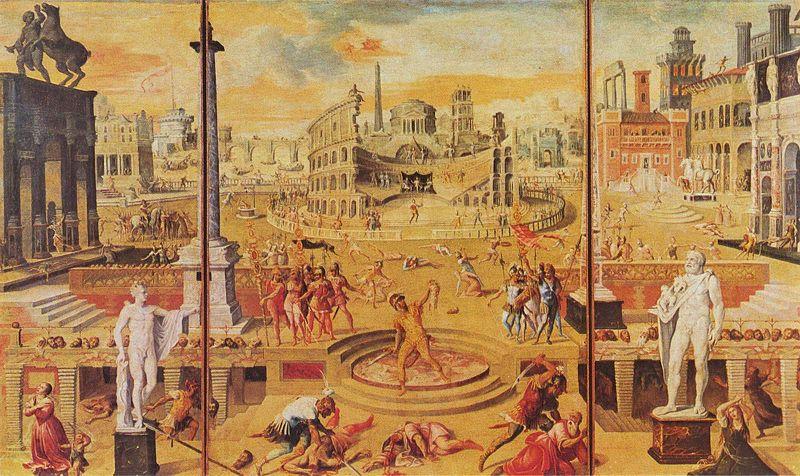 Antoine Caron The Massacre of the Triumvirate France oil painting art
